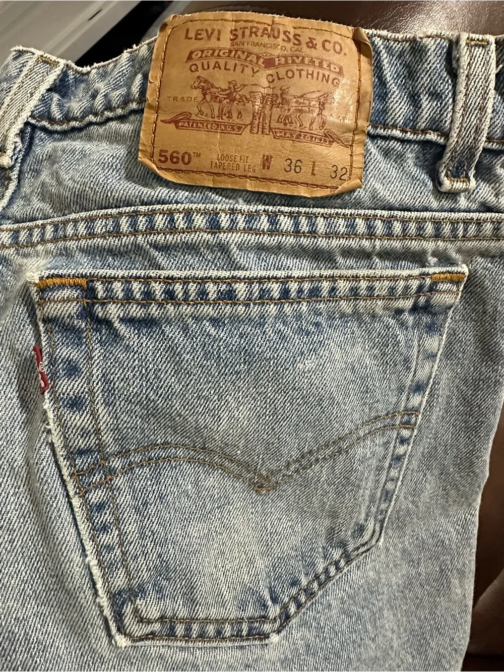 Vintage Levi’s 1995 tapered leg loose fit size 36x32